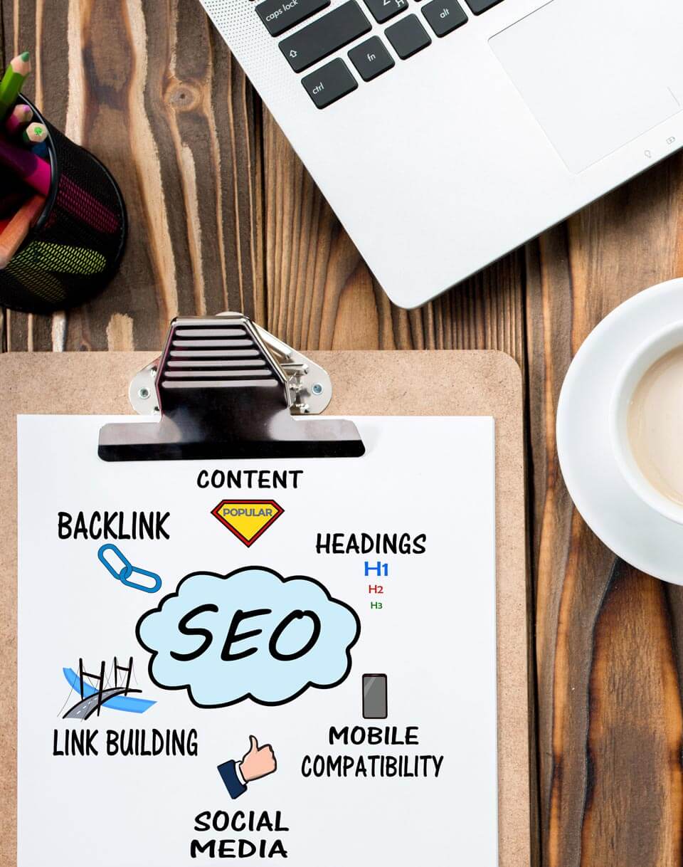 SEO services are built into all WordPress and Joomla! websites.